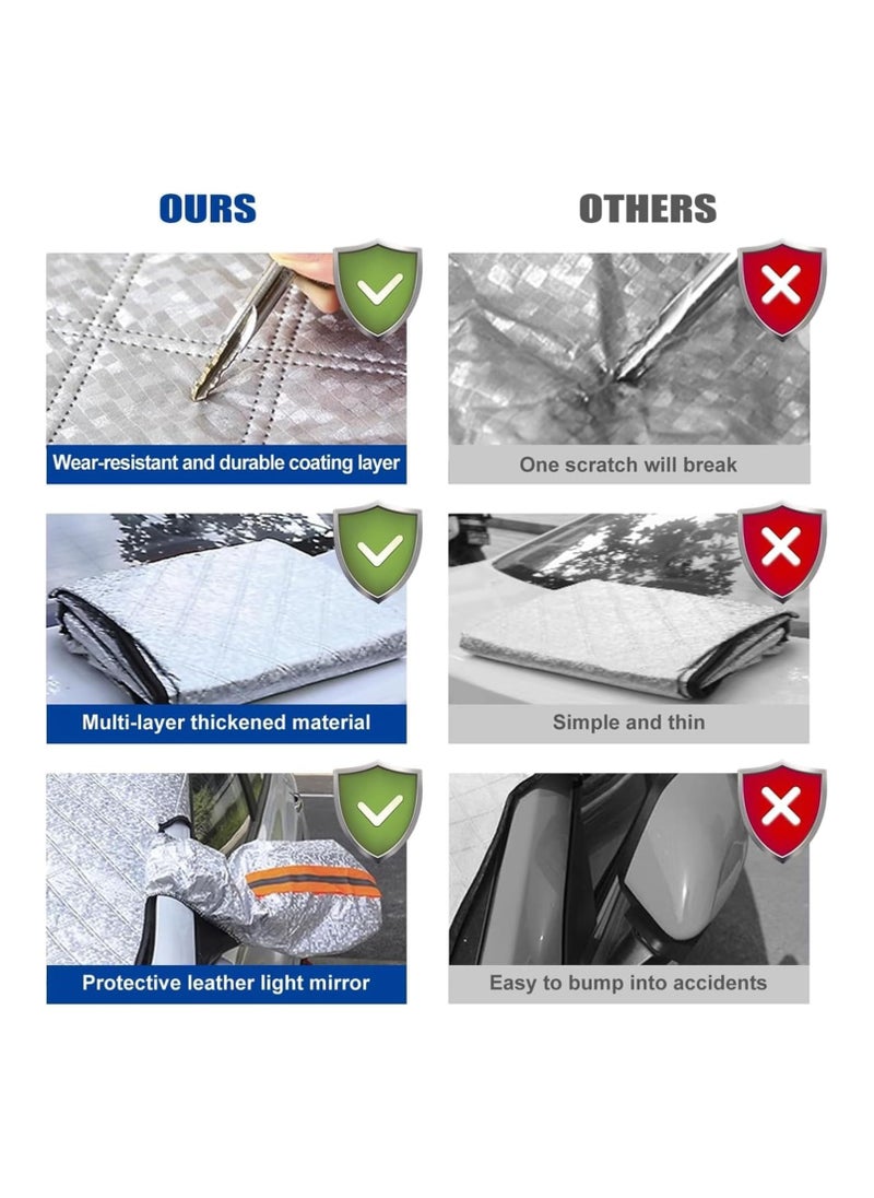 Smart Innovation - Protect Your Car From All Weather Conditions With This Sun Shade Windshield Snow Cover, Waterproof, UV Heat proof & Snow Resistant 57.5x46.5 Inches - Image 1