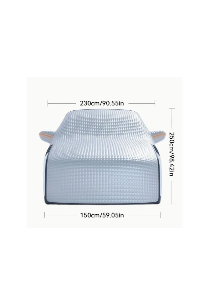 Smart Innovation - Protect Your Car From All Weather Conditions With This Sun Shade Windshield Snow Cover, Waterproof, UV Heat proof & Snow Resistant 57.5x46.5 Inches - Image 1
