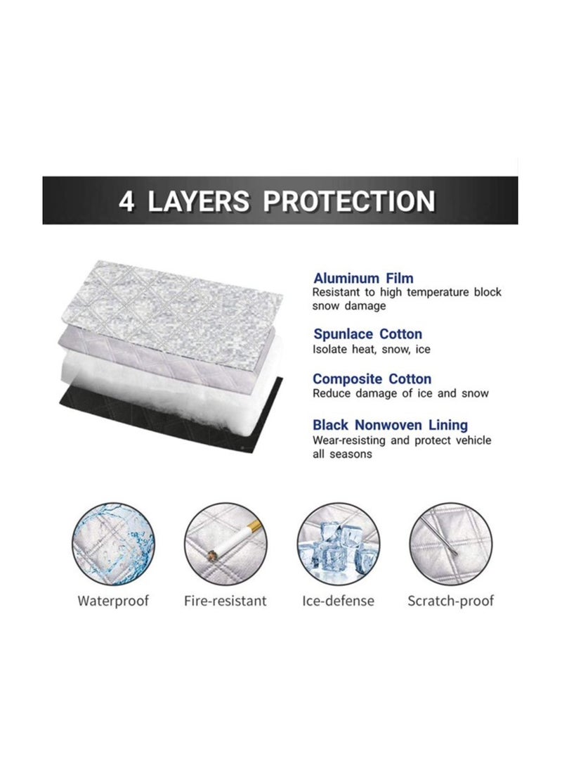 Smart Innovation - Protect Your Car From All Weather Conditions With This Sun Shade Windshield Snow Cover, Waterproof, UV Heat proof & Snow Resistant 57.5x46.5 Inches - Image 1