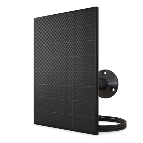 Arlo Solar Panel Charger Black Arlo Certified Accessory Weather Resistant Easy Install 2025 Released Works with Essential Series Go 2 Pro 345S66 XL Ultra Series Wireless Floodlights - Image 1
