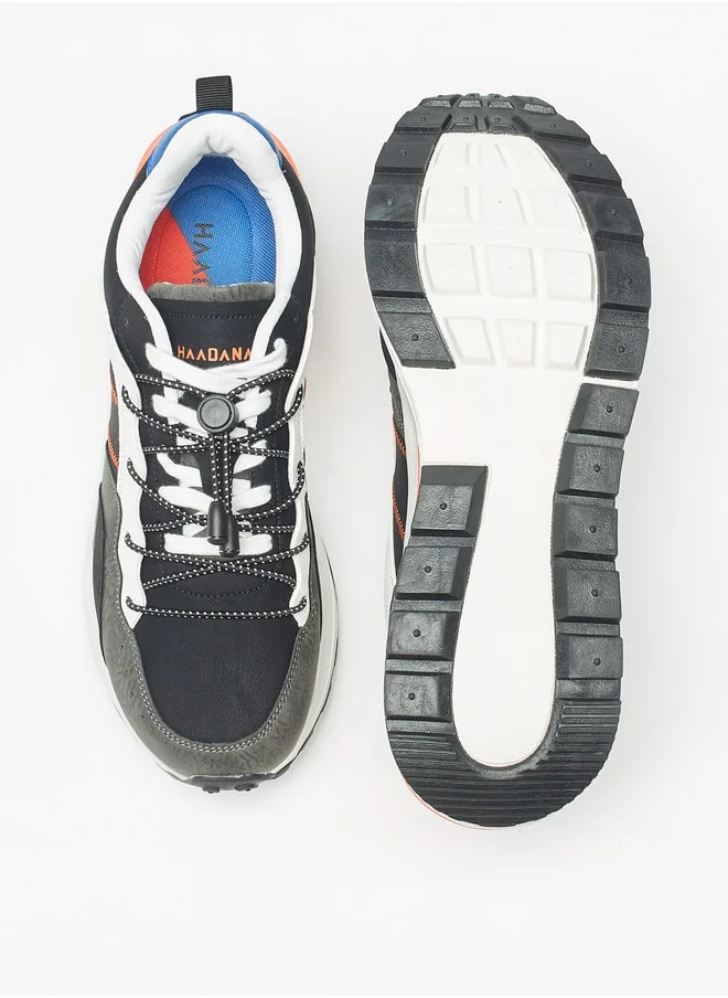HAADANA Panelled Lace-Up Sports Shoes