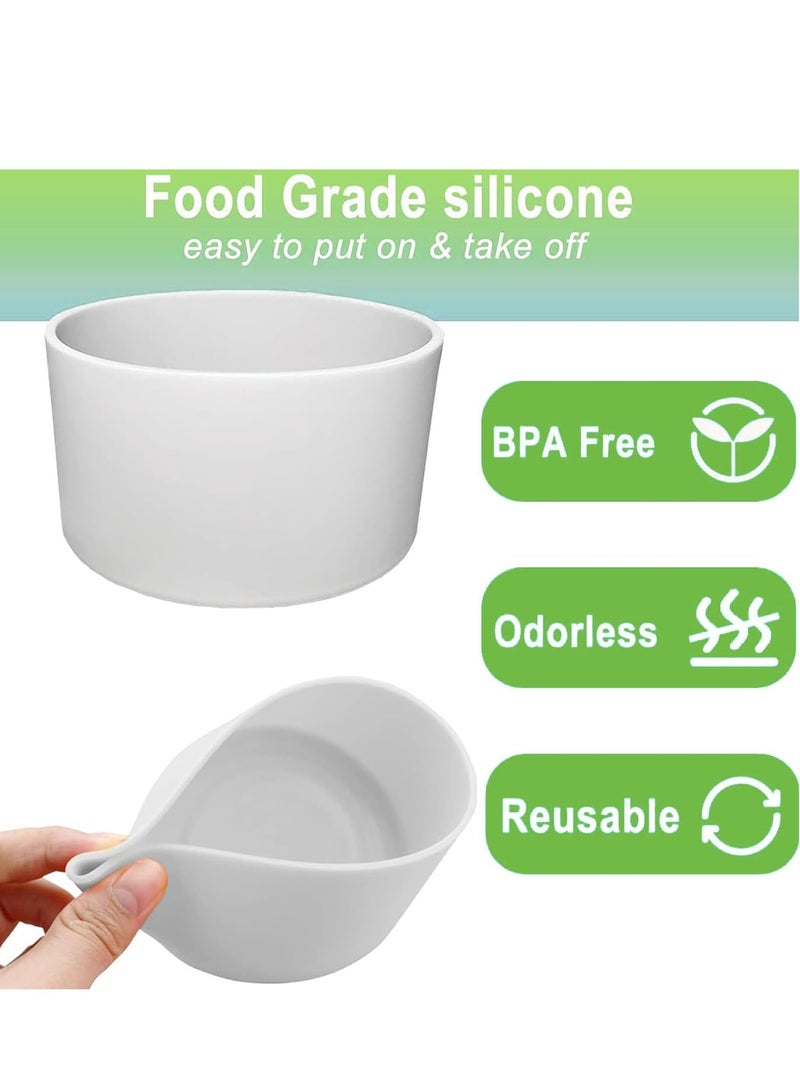 Silicone Water Bottle Non-Slip Cover for 12oz - 40oz Water Bottle Non-Slip Bottom Sleeve Bumper (Fits 32 & 40oz)