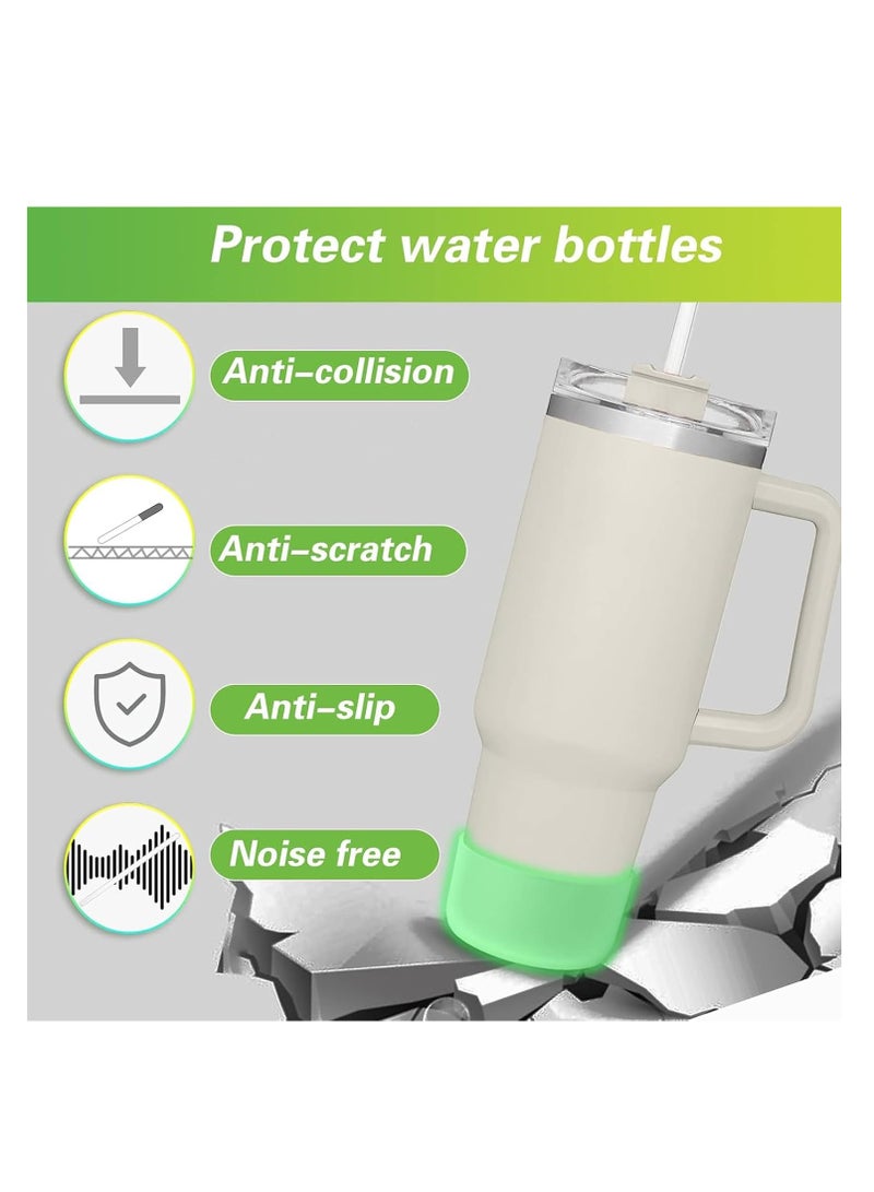 Silicone Water Bottle Non-Slip Cover for 12oz - 40oz Water Bottle Non-Slip Bottom Sleeve Bumper (Fits 32 & 40oz)