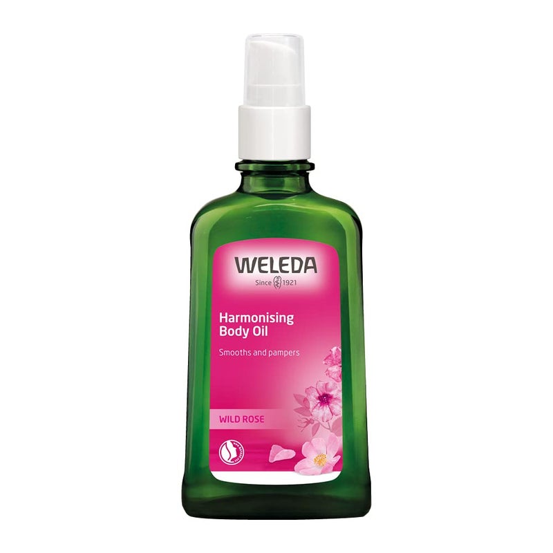 Weleda Pampering Wild Rose Body and Beauty Oil, 3.4 Fluid Ounce, Plant Rich Body and Beauty Oil with Wild Rose, Sweet Almond and Jojoba Oils - Image 1