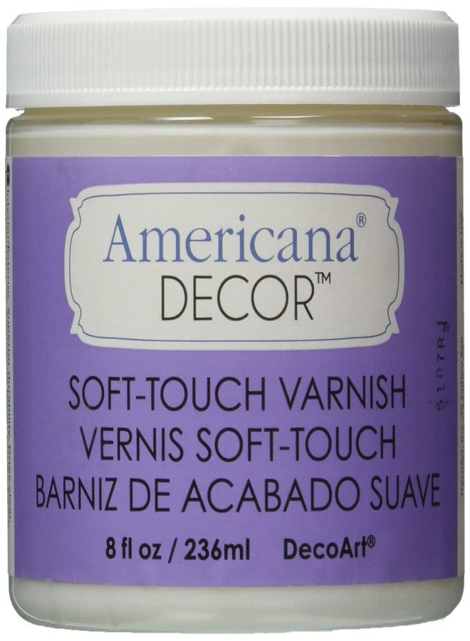 DecoArt Americana Decor Varnish 8oz, Soft Touch, White - Image 1