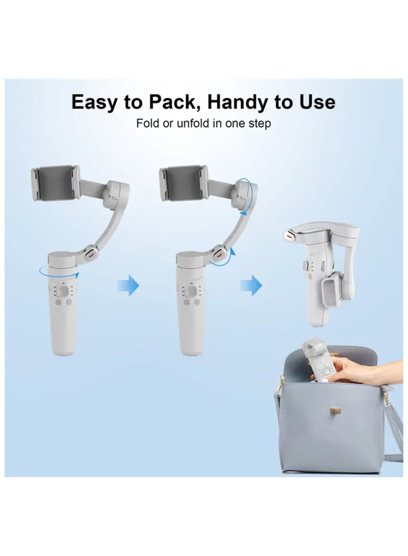 3-axis smartphone gimbal stabilizer with a tripod is a device designed to help users capture smooth, stable video footage with their smartphones.