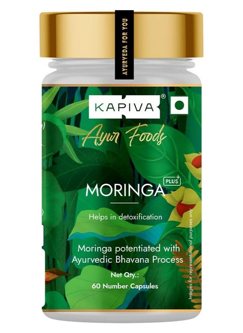 Moringa Capsules, Natural Source Of Vitamins And Minerals 60 Caps, 500mg Each