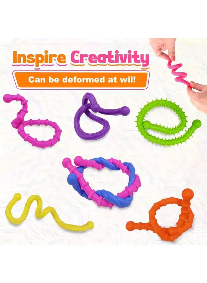 Set Of 6 Reversible Texture Sensory Sticks Lightweight Focus Aid Tactile Toy Gift - Image 3