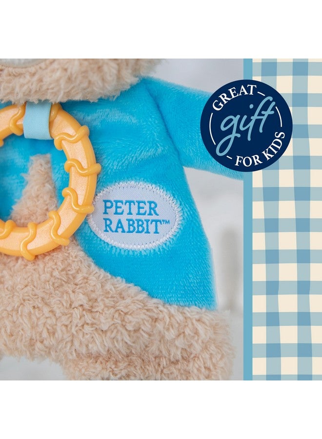 KIDS PREFERRED Beatrix Potter Peter Rabbit Flat Sensory Blanky Interactive Baby Teether Toy with Crinkle Sounds, Soft Textures, Bright Colors, and BPA-Free Materials for Safe and Fun Sensory Play - Image 4