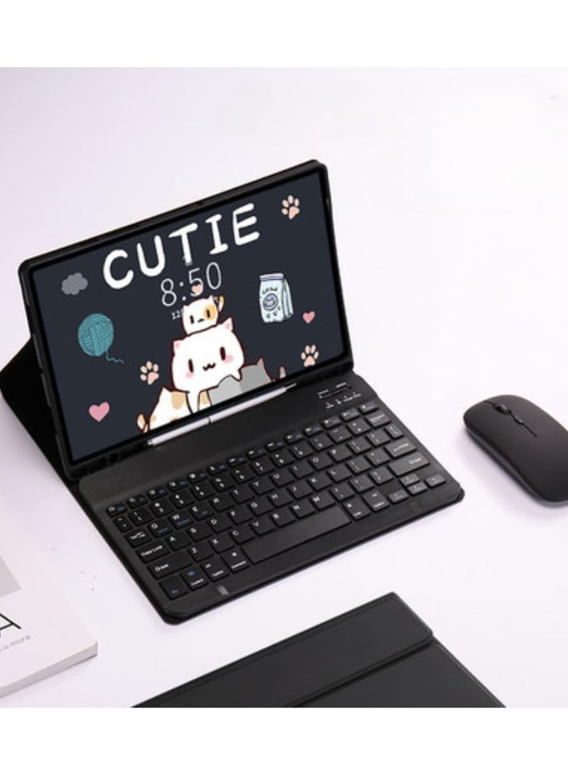 Compatible with Samsung Galaxy Tab S9 FE（2023） Keyboard Case, with Mouse Detachable Wireless Bluetooth Keyboard + Pen Holder Case