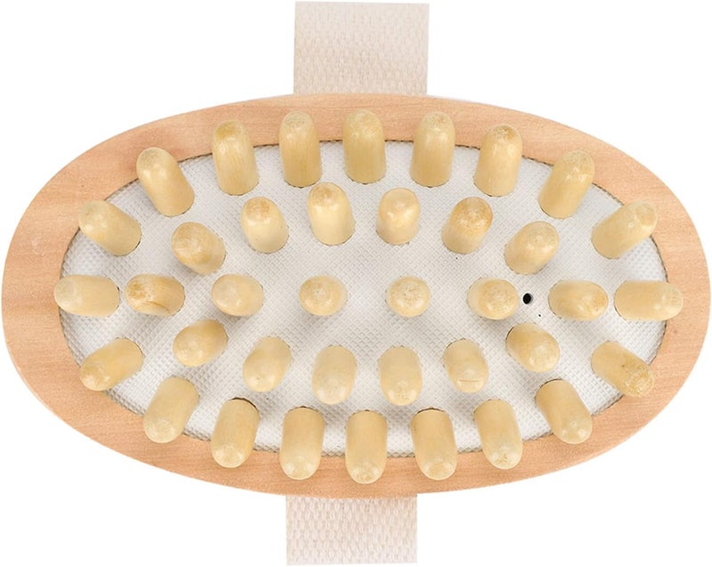 كلاراكو فرشاة تدليك خشبية لفروة الرأس، مشط تدليك ناعم، فرشاة تحسين الدورة الدموية، مدلك سيلوليت خشبي - Image 1