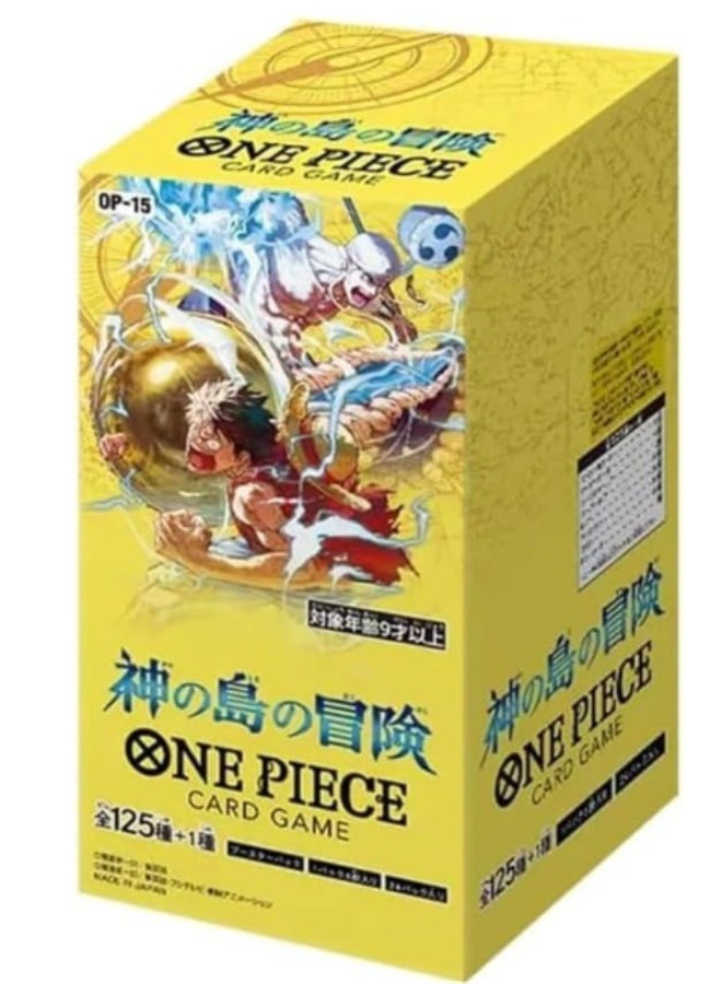 Bandai One Piece Card Game Booster Pack - The Adventure of The Island of God [OP-15] (Box of 24 Packs)