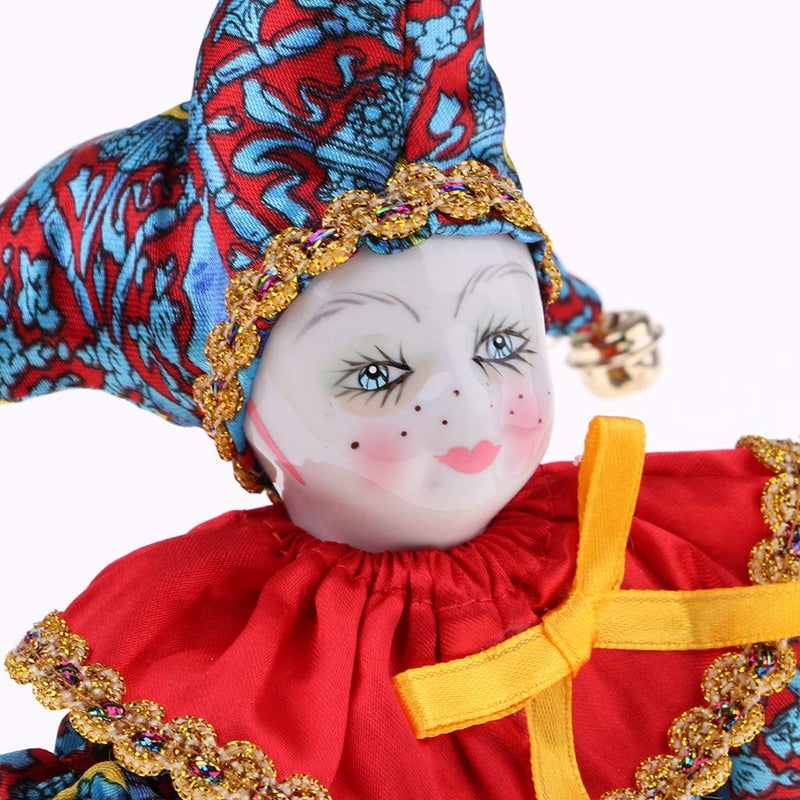 FRECI Clown Doll Angle Model Porcelain Triangel Doll for Halloween Decoration Ornaments Home Table Desk Top Decor 6inch - B - Image 2