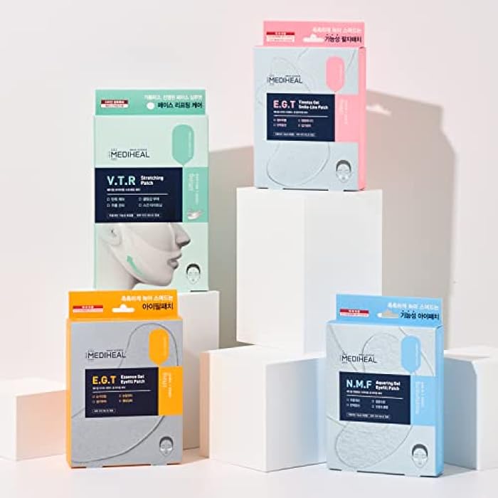 Mediheal V.T.R Stretching Patch 1 pack (4pcs) - High Adhesive Tension Intensive Face Lifting and Tightening Band Mask Sheet, Anti-Aging, Prevents Double Chin for Sagging Skin, Firming and Elasticity - Image 4