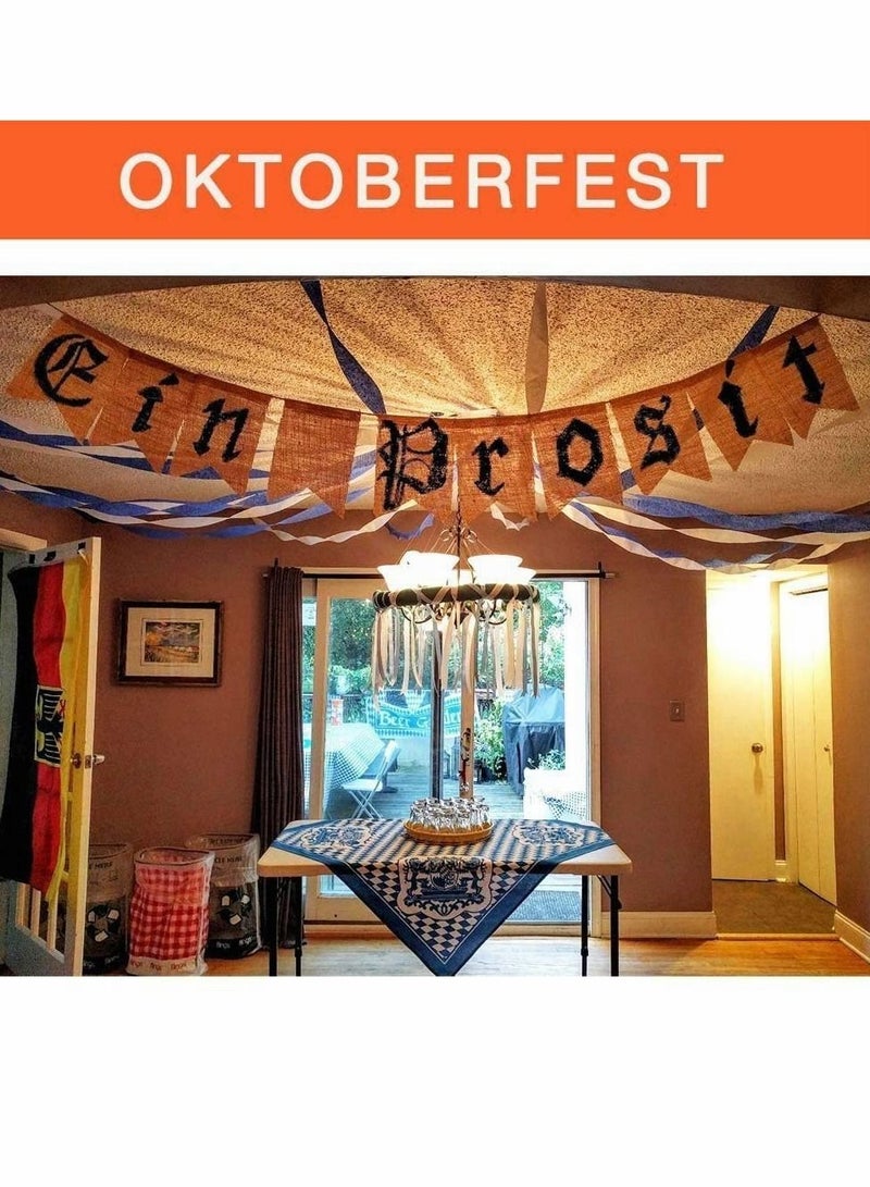 Excefore Burlap Banner, DIY Custom Banners, Party Decor for Birthday, Wedding, Baby Shower and Graduation, 14.5ft, (15 Pcs) - Image 3