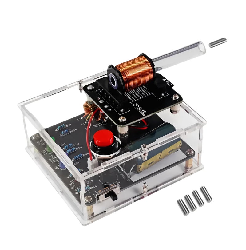 TKXEC STEM Projects DIY Toys Soldering Practice Kit Electric Magnetic Transmitter Educational Electronics Kit Mini DIY Shooting Game Toy Gift for Teens Boys Girls - Image 3
