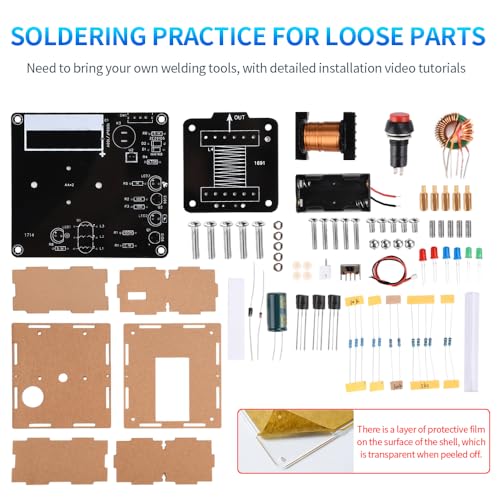 TKXEC STEM Projects DIY Toys Soldering Practice Kit Electric Magnetic Transmitter Educational Electronics Kit Mini DIY Shooting Game Toy Gift for Teens Boys Girls - Image 5