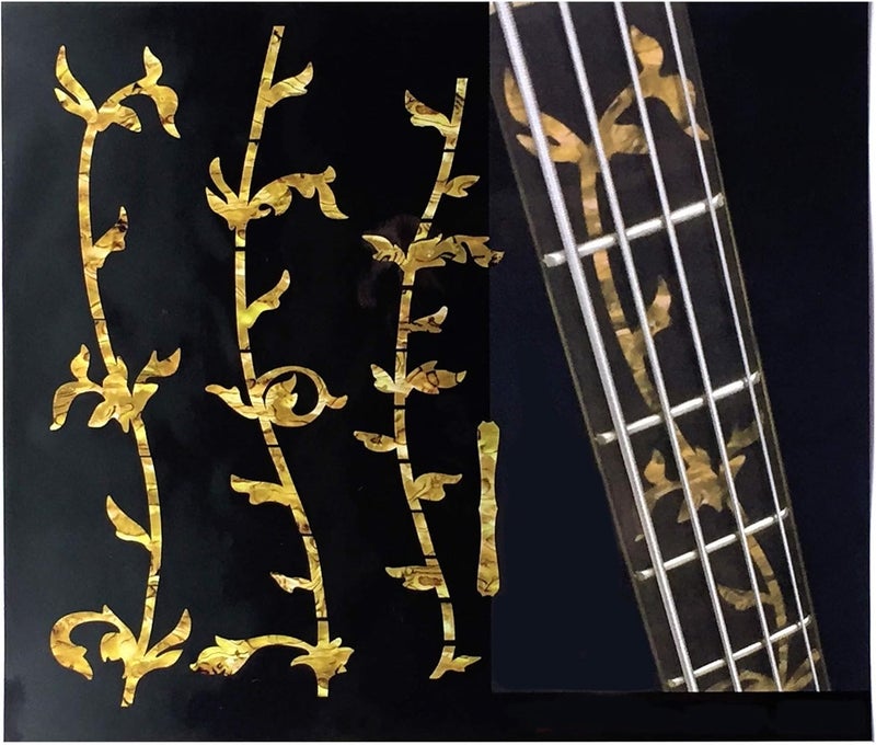 Inlay Sticker Fret Markers for Bass - Tree of Life - Ocher