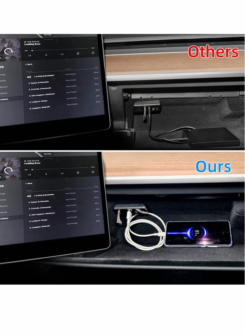 Generic - USB Hub for Tesla Model 3 and Model Y, Charging and Data Transfer Docking Station - Image 1