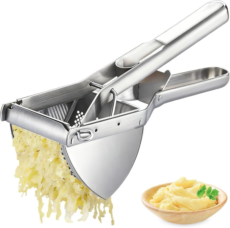 AIDOIT Potato Ricer, Large 22oz Potato Ricer Stainless Steel Potato Masher Heavy Duty for Perfect Fluffy Mashed Potatoes - Image 1
