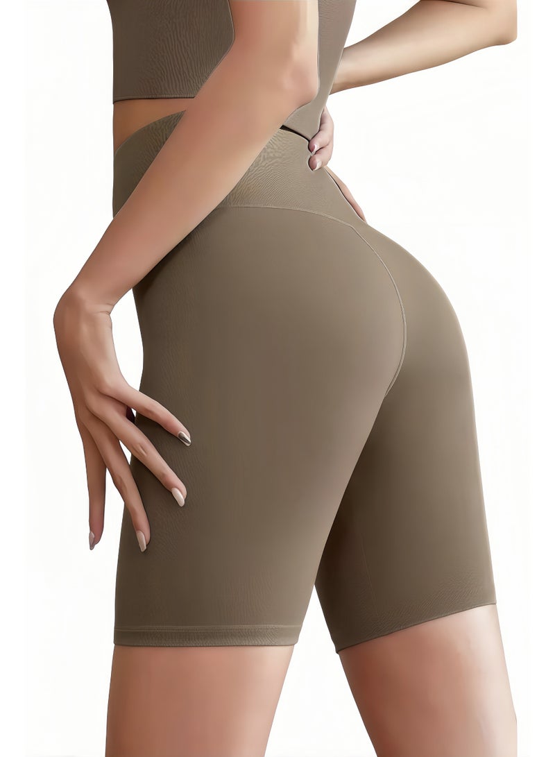 Women's High Waist 5 Inch Yoga Biker Shorts - Image 1
