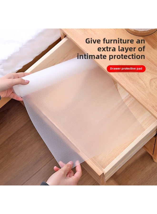 Cabinet Drawer Mildew-proof Moisture-proof Pad Paper Kitchen Oil-proof Waterproof Pad Wardrobe Shoe Cabinet Antibacterial Dust-proof Non-slip Pad Adhesion-free-Color:Thickened Dot Pattern-Specifications:0.45* 3m
