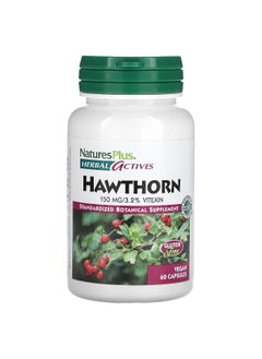 Natures Plus NaturesPlus, Herbal Actives, Hawthorn, 150 mg, 60 Vegan Capsules  - Image 1
