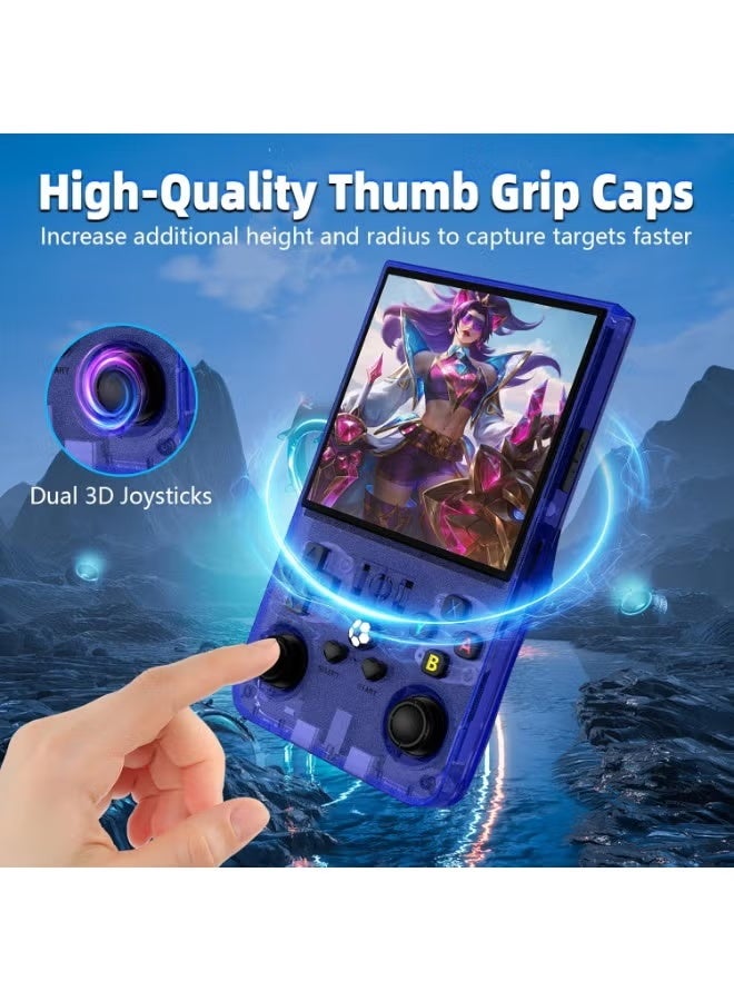 ELTRAZONE R36MAX Retro Handheld Game Console, Portable Gaming Device with 3000+ Classic Games, HD Display, Blue - Image 2