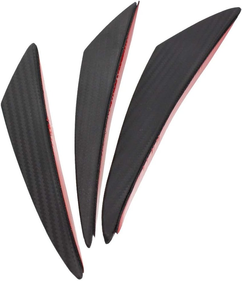 DEMULAX Universal Front Bumper Lip Diffuser Splitter Fins - Image 4