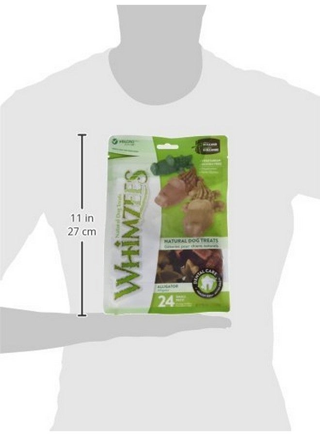 ويمزيس (عبوة من قطعتين) مكافآت أسنان طبيعية خالية من الحبوب للكلاب، على شكل تمساح - Image 2