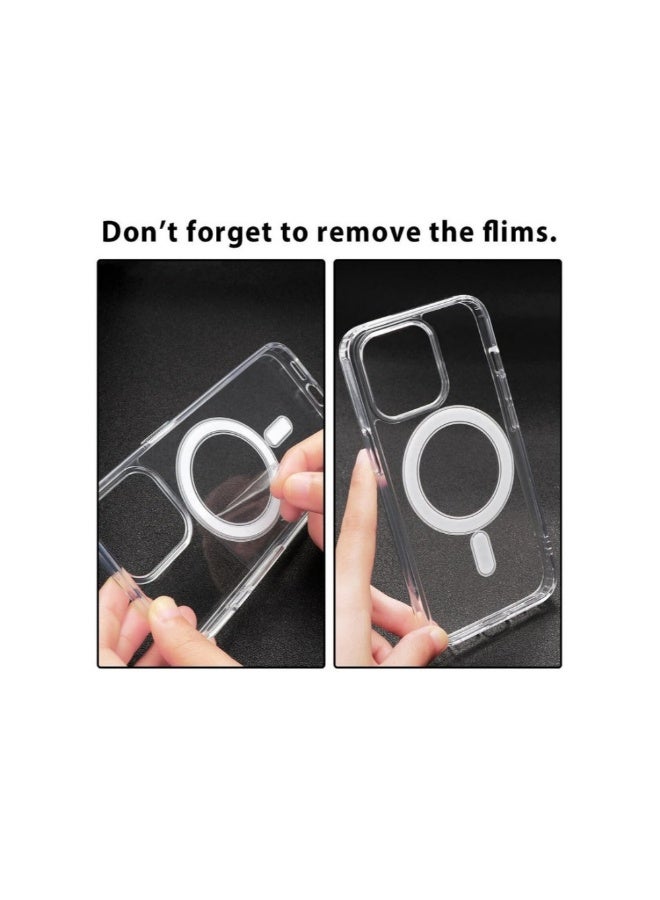 أكاليكس جراب Magsefe شفاف كريستالي واقٍ هجين رفيع وشفاف لهاتف iPhone 13 Pro - Image 2