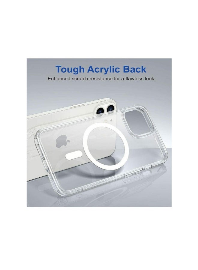 أكاليكس جراب Magsefe شفاف كريستالي واقٍ هجين رفيع وشفاف لهاتف iPhone 13 Pro - Image 3