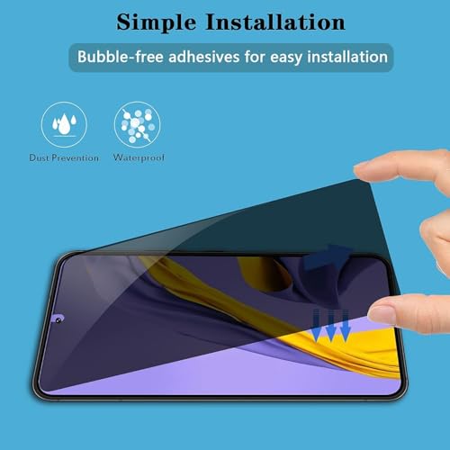STP FEEL® Premium Grade Privacy Tempered Glass Screen Protector Guard Compatible For Oneplus Nord CE 3 lite/Realme N55 / C55 (6.72 Inch, Pack of 1) Full Edge to Edge Coverage Anti-Spy - Image 5