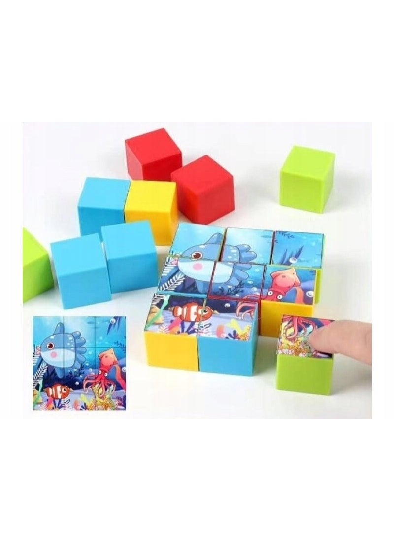 BLOCKS BLOCK SET CARDS PUZZLE GAME