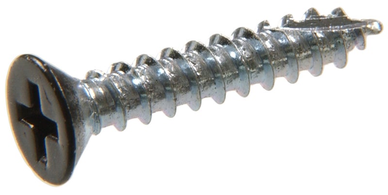 Hillman The Hillman Group 45401 9Inch x 112Inch Flat Phillips Wood Screw Black 15Pack