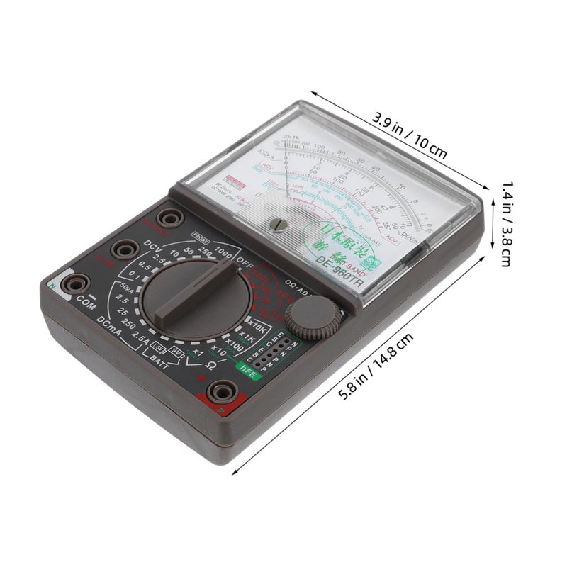 Analog Multimeter Manual Range Control Voltage Resistance Measurement Electrical Tester Portable - Image 3