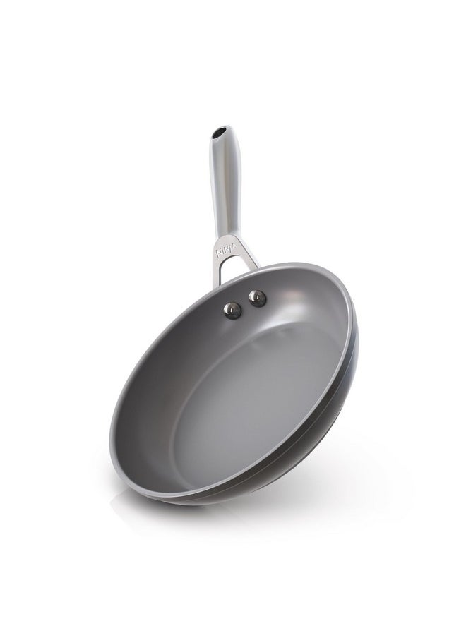 Ninja Ninja Ceramic Pro 8" Fry Pan, Non-Stick Pan, PTFE Free, Ceramic Coated, Stainless Steel Handle, Stove to Oven Safe to 660°F, All Stovetops & Induction Compatible, Black, CW30020BK  - Image 1