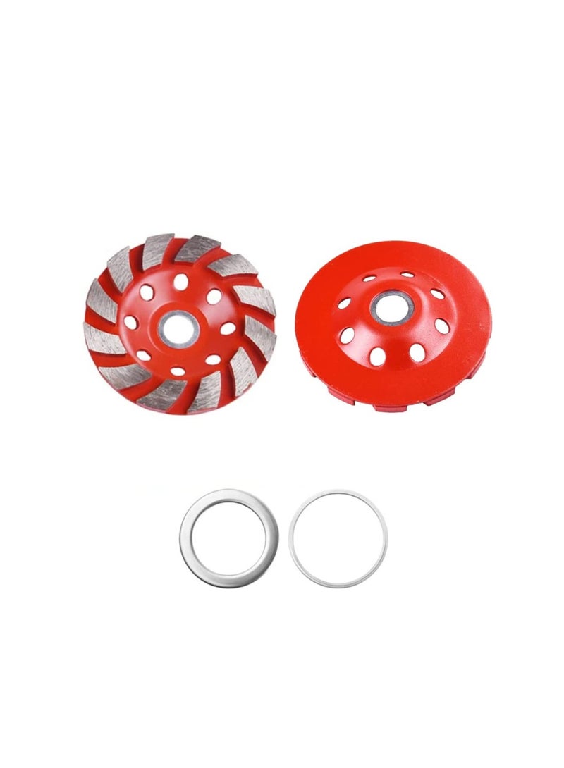 Diamond Cup-Shaped Grinding Wheels, 12-Segment Turbine Row Grinding Wheels for Angle Grinder Marble Granite Concrete Abrasive Tool Floor leveling tools. (7 Inch (180mm))  - Image 1