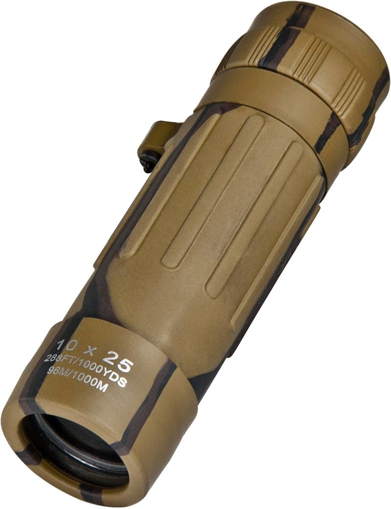 Barska 10x25 Lucid View Monocular Compact Lightweight 10x Magnification with Fully Coated Optics BK7 Roof Prism SlipResistant Rubber Armor Ideal for Travel Hiking Bird Watching - Image 4