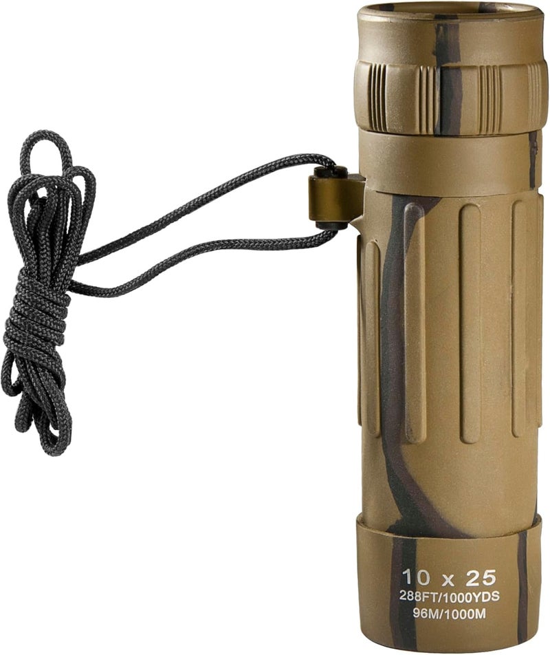 Barska 10x25 Lucid View Monocular Compact Lightweight 10x Magnification with Fully Coated Optics BK7 Roof Prism SlipResistant Rubber Armor Ideal for Travel Hiking Bird Watching - Image 5