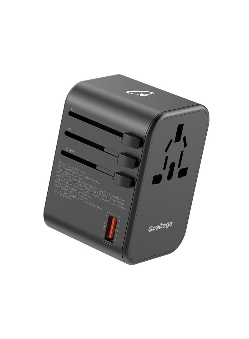 جولتيج شاحن حائط CH09 بقدرة 65 واط مع حماية الأمان ووظيفة المنافذ المتعددة - Image 3