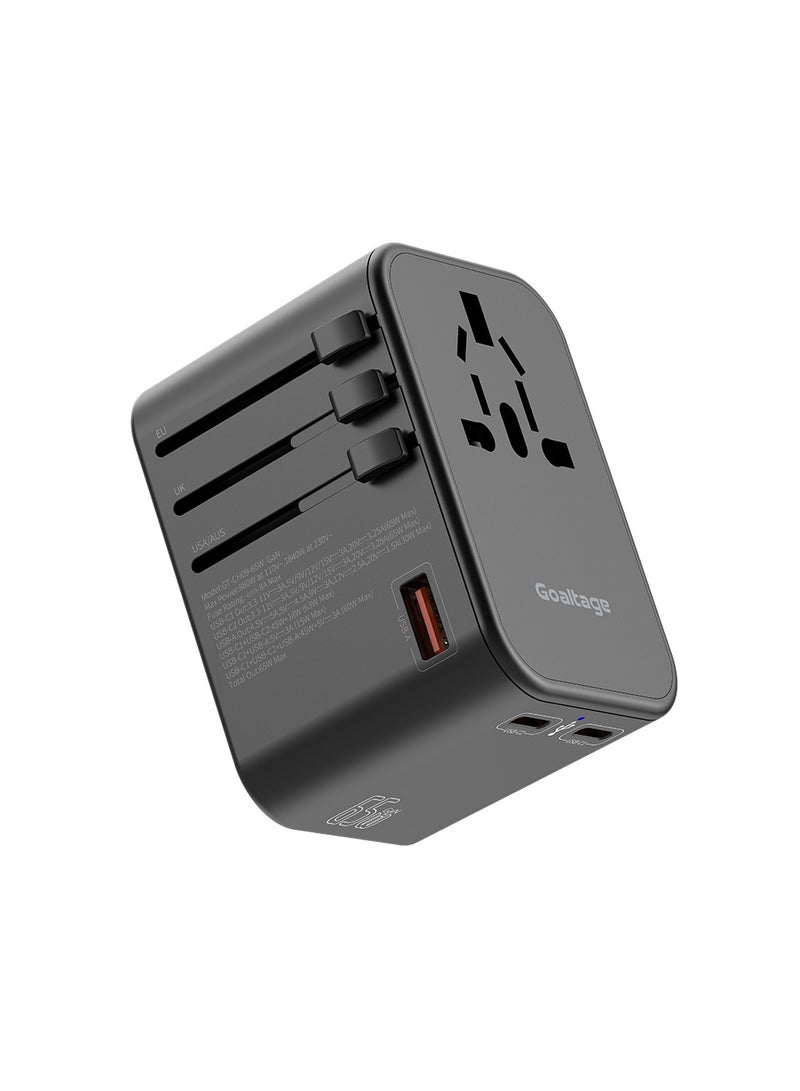 جولتيج شاحن حائط CH09 بقدرة 65 واط مع حماية الأمان ووظيفة المنافذ المتعددة - Image 2