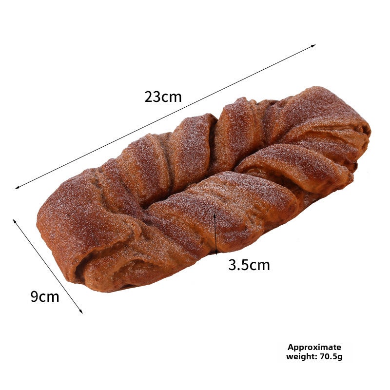 Realistic Caterpillar Bread Cake Model Rye Sesame Flower Bread 