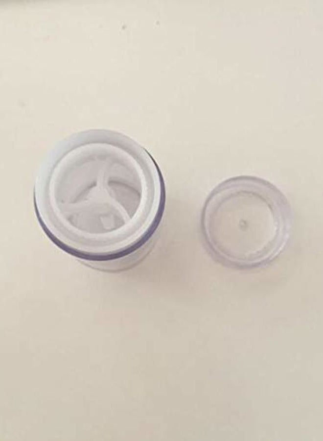 Oottati Clear Empty Plastic Round Deodorant Containers,Round Shape Bottom Filling Stick Deodorant Container Twist Up Stick Tube (C) - Image 3