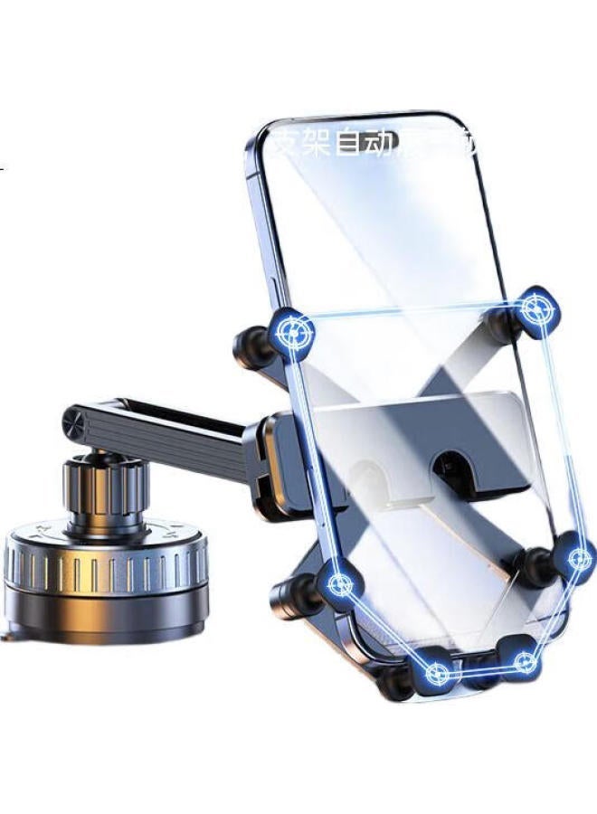 Stiger Car Phone Holder, Vacuum Suction Desktop Stand Binge-Watching, Filming, Lazy, Multifunctional, Gravity Lock, Suction Cup, Center Console Dedicated Navigation Mounting Bracket - Image 3