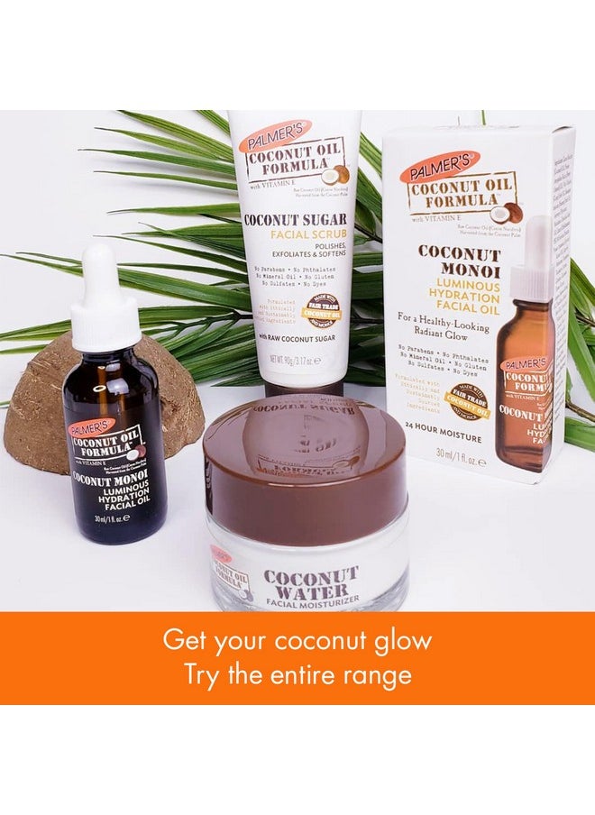 PALMER'S Palmer’s Coconut Oil Formula Coconut Monoi Luminous Hydration Facial Oil, 1 Ounce  - Image 3