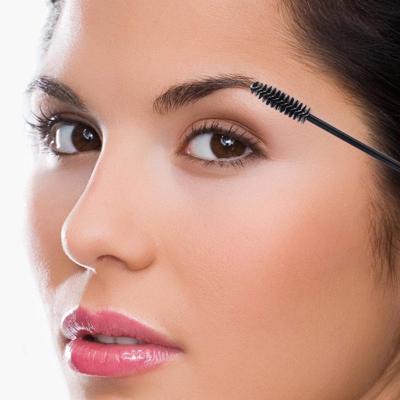 BBC 50 Disposable Mascara & Eyebrow Brushes Spoolies Applicator for Eyelash Extension Makeup Kits By BBC (Black) - Image 5