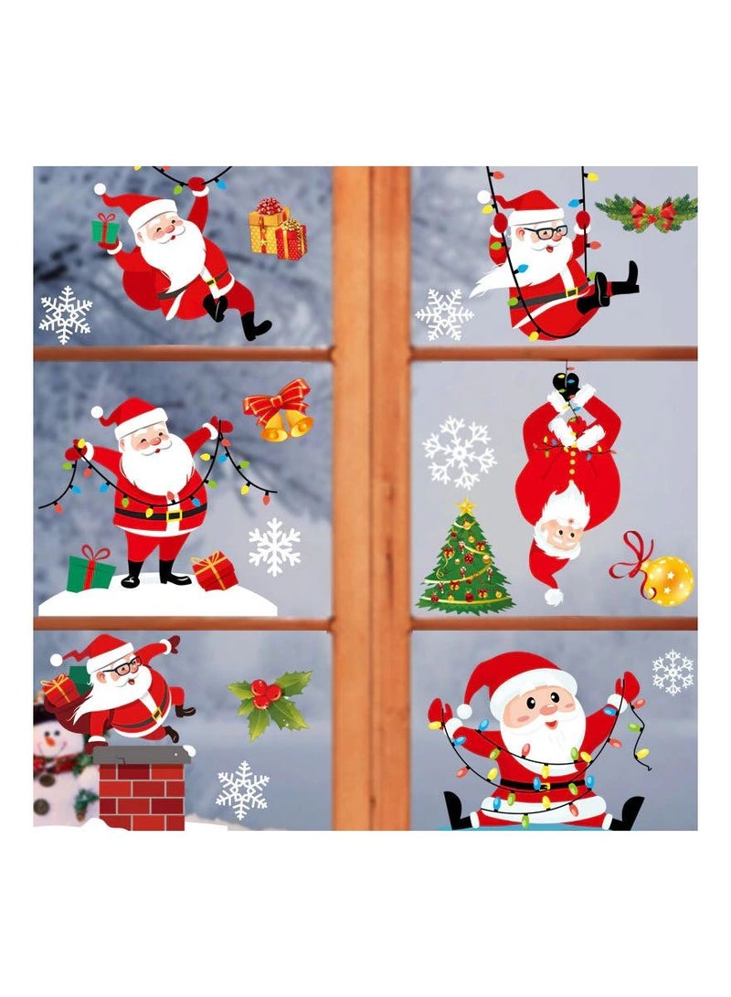Highland 10 Sheets Christmas Sticker Decorations for Windows  - Image 2
