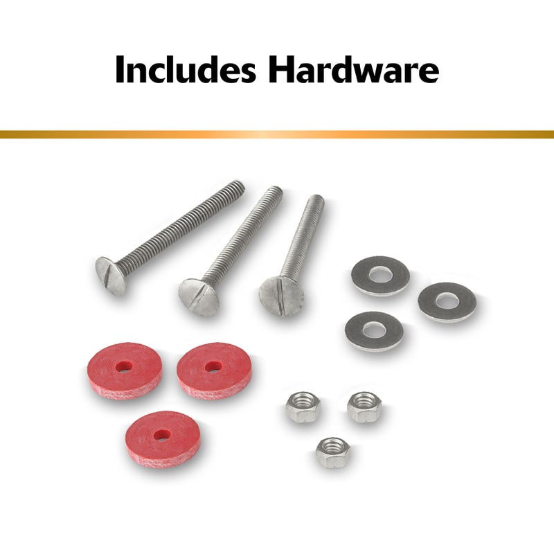 Korky 481Bp Universal Toilet Tank To Bowl Gasket & Hardware Kit - Fits Most 3-Inch  2-Piece Toilet Tanks - Made In Usa   Red   Large (3"") - Image 5