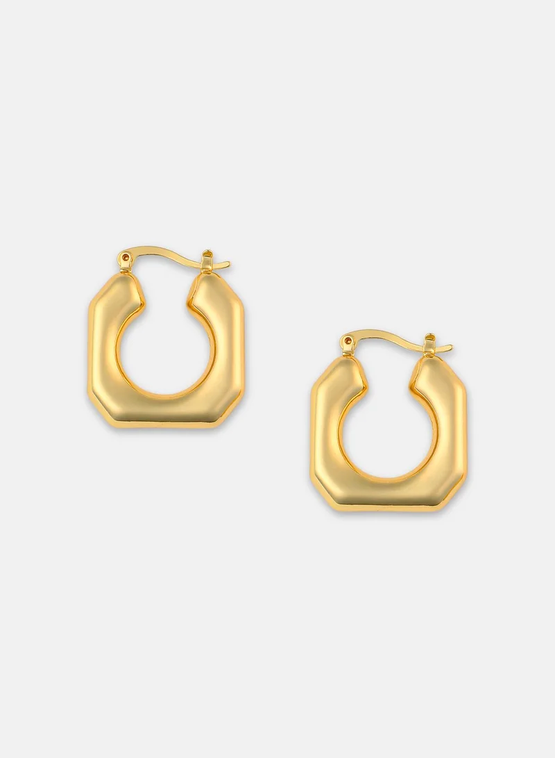 SOHI Hexa Artificial Hoop Earring Jewellery